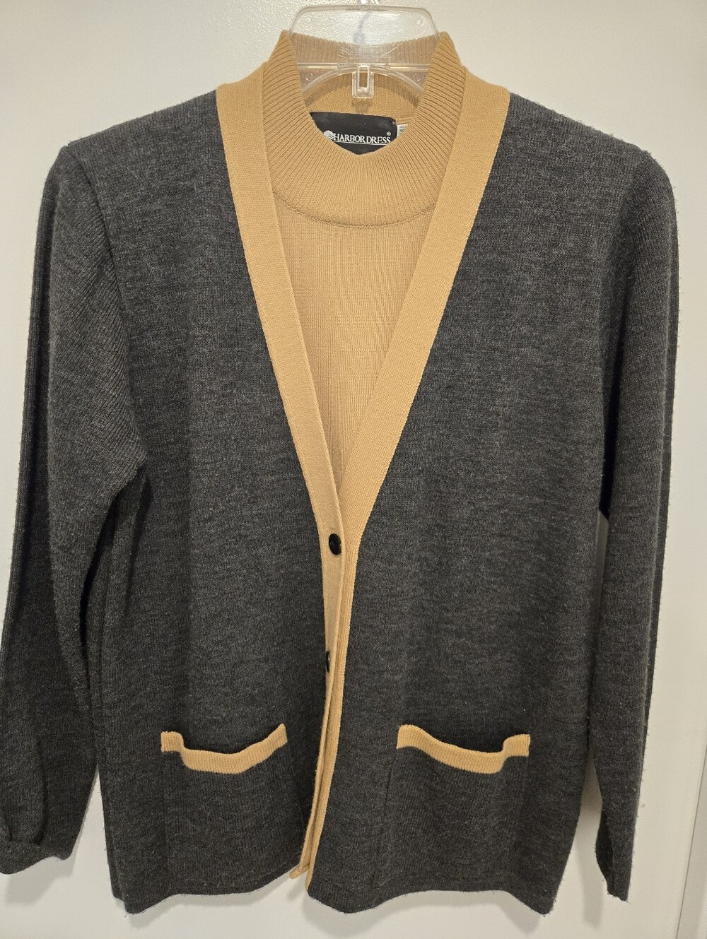 Cardigan With Attached Turtleneck